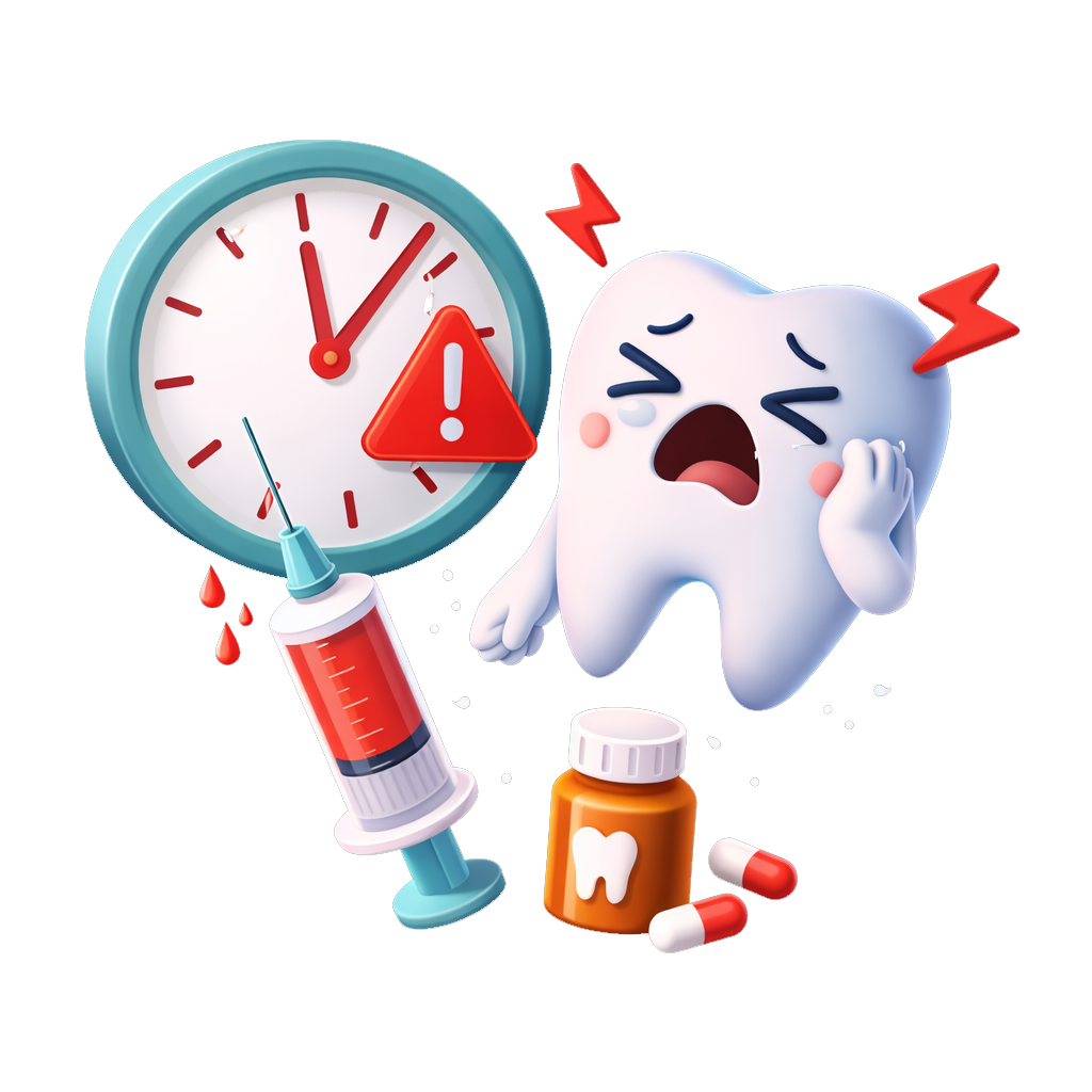 Illustration ludique d’une intervention dentaire en situation d’urgence